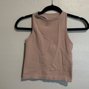 Free People tan pink Tank Top